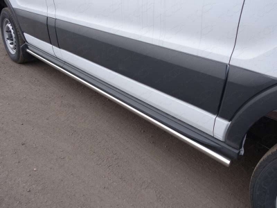 Пороги труба комплект 42 мм ТСС для Ford Transit 2014-2021